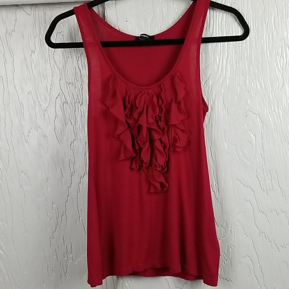 🖤5/$20🖤 EXPRESS.. red ruffled tank
